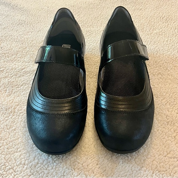 Drew Genoa Shoes Mary Jane Black Orthopedic Easy On Comfort Hookloop Sz 8 1/2 WW - Picture 5 of 10